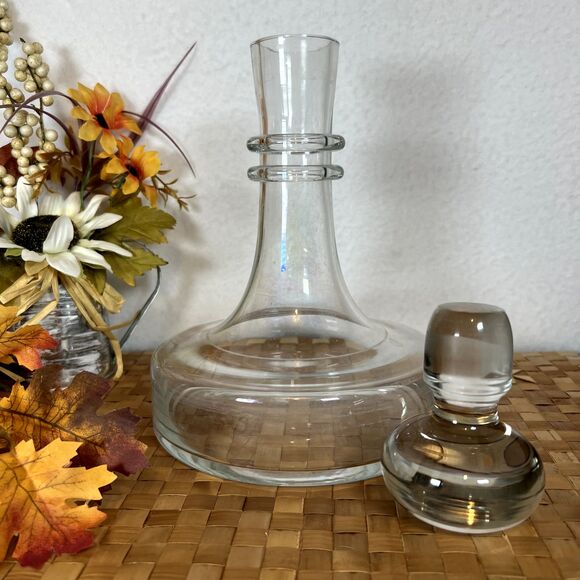 Vintage 70's HOLMEGAARD Glass CARAFE DECANTER Danish Modern Handblown Glass - Picture 5 of 10
